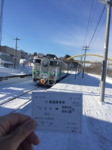 函館本線と乗車券
